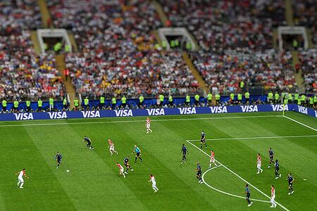 The World Cup final soccer match between France and Croatia at the Luzhniki stadium, in Moscow, Russia, July 15, 2018.