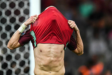 Portugal’s Pepe at the UEFA Euro 2016 quarter-final Poland vs. Portugal.